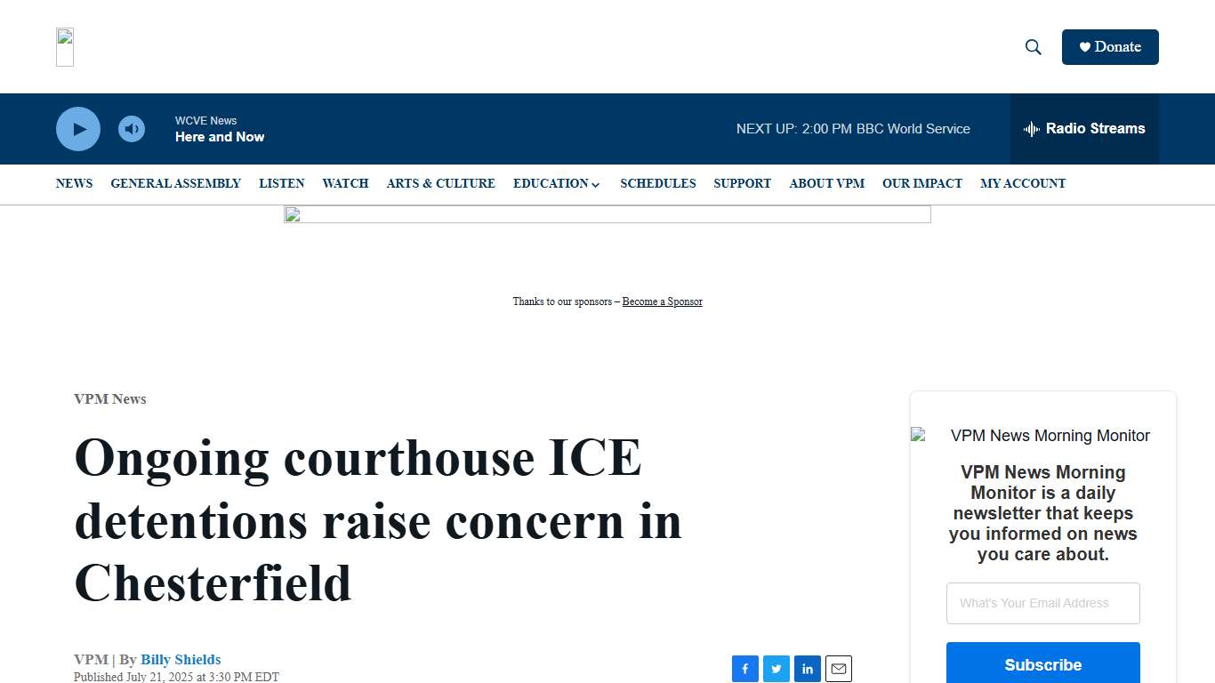 Ongoing courthouse ICE detentions raise concern in Chesterfield